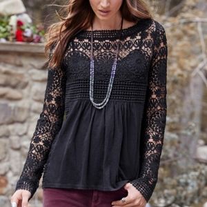 Sundance Black Lace Top